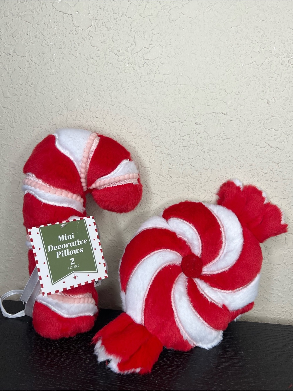 NEW Target Bullseyes Playground Christmas 2026 Set of 2 Peppermint Mini Pillows